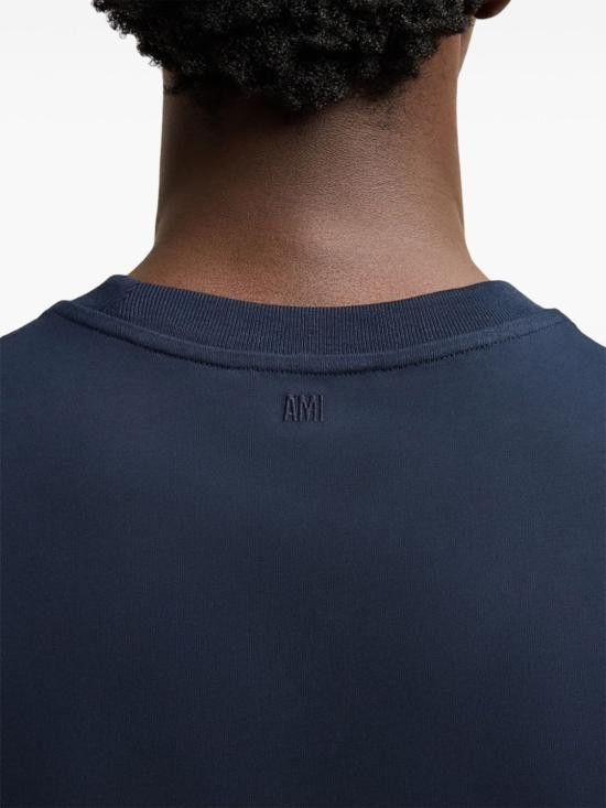 AMI AMI Men T-Shirts BFUTS035 724430 Blue Size US S / EU 44-46 / 1 - 4 Thumbnail