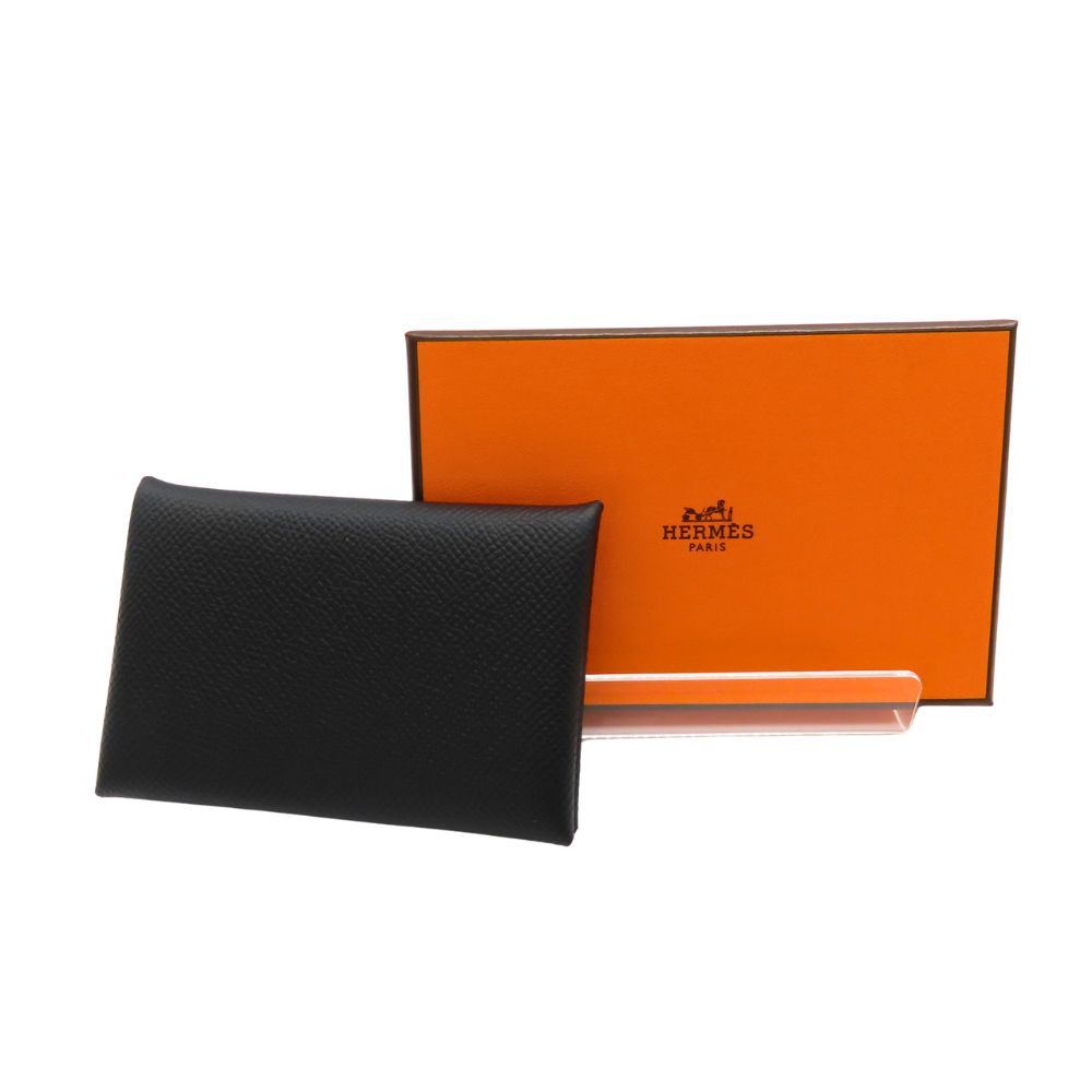 Hermes Hermes Hermes Calvi Epsom Card Case Leather Card Case Stamp W (2024) Size ONE SIZE - 8 Thumbnail