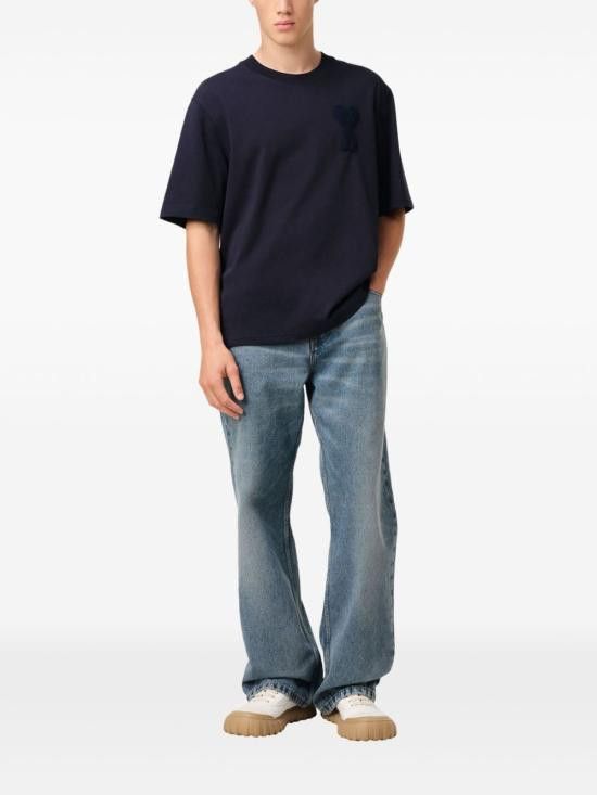 AMI AMI Men T-Shirts HTS055 7264011 Blue Size US L / EU 52-54 / 3 - 4 Thumbnail