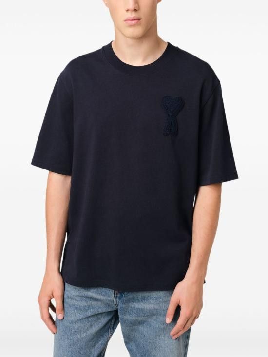 AMI AMI Men T-Shirts HTS055 7264011 Blue Size US L / EU 52-54 / 3 - 3 Thumbnail