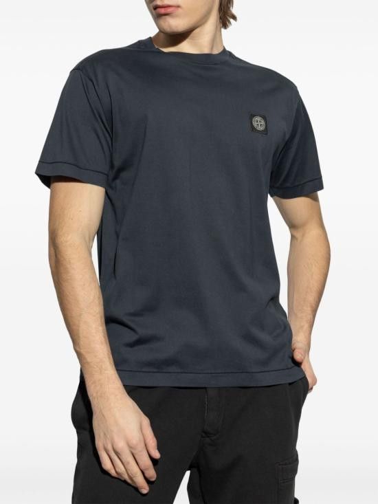 Stone Island STONE ISLAND Men T-Shirts 2100039S0013 V0020 Blue Size US XL / EU 56 / 4 - 3 Thumbnail