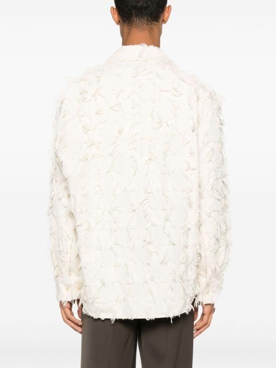 Sefr SEFR Men Long Tops WES FRINGEDWHITETWILL White Size US XL / EU 56 / 4 - 5 Thumbnail