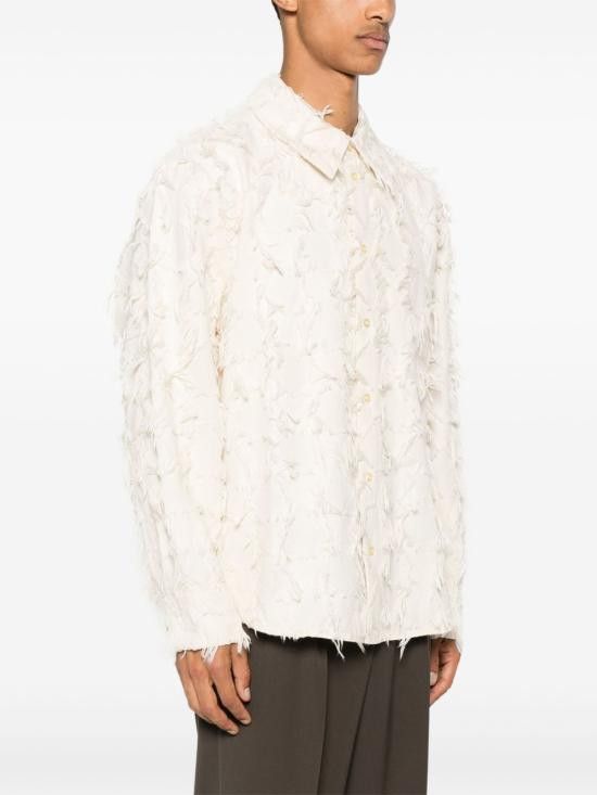 Sefr SEFR Men Long Tops WES FRINGEDWHITETWILL White Size US XL / EU 56 / 4 - 3 Thumbnail