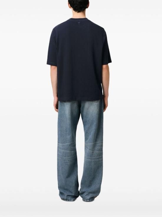 AMI AMI Men T-Shirts HTS048 JE01194011 Blue Size US XL / EU 56 / 4 - 5 Thumbnail