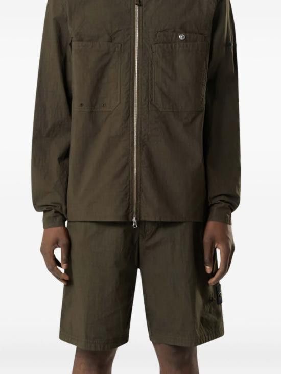 Stone Island STONE ISLAND Men Shorts L100008S0063 V0054 Green Size US 33 - 3 Thumbnail