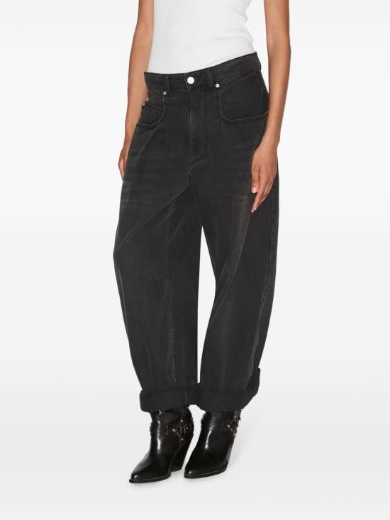 Isabel Marant Etoile ISABEL MARANT ETOILE Women Denim Pants PA0501FB C1H01E 02FK Black Size 25" / US 0 / IT 36 - 2 Thumbnail