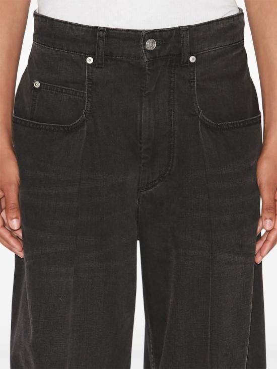Isabel Marant Etoile ISABEL MARANT ETOILE Women Denim Pants PA0501FB C1H01E 02FK Black Size 25" / US 0 / IT 36 - 4 Thumbnail