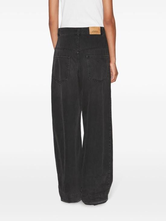 Isabel Marant Etoile ISABEL MARANT ETOILE Women Denim Pants PA0501FB C1H01E 02FK Black Size 25" / US 0 / IT 36 - 3 Thumbnail