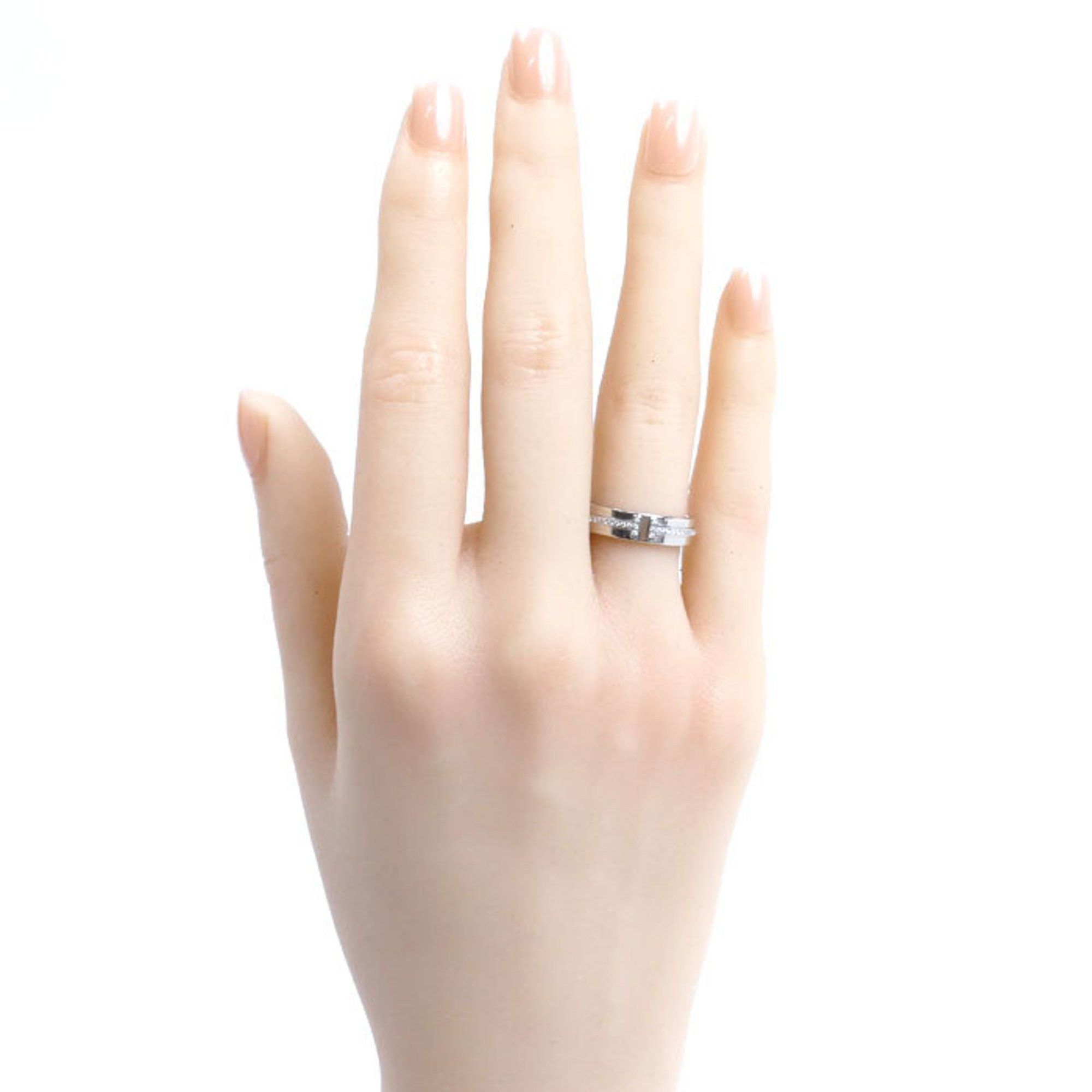 Narrow Diamond Tiffany T Two Narrow Ring Tiffany 18KWG White Gold