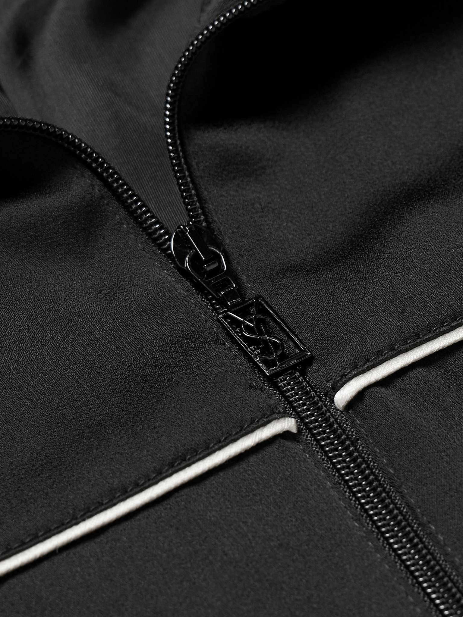 Saint Laurent Paris teddy jacket in crepe satin Size US S / EU 44-46 / 1 - 4 Thumbnail