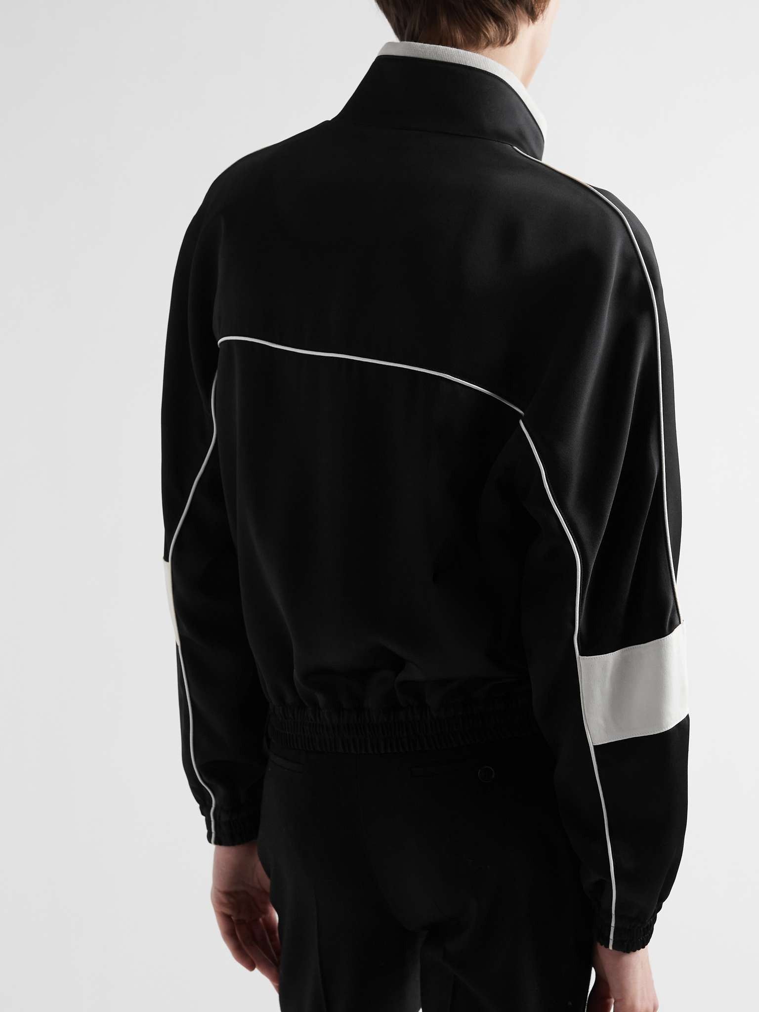 Saint Laurent Paris teddy jacket in crepe satin Size US M / EU 48-50 / 2 - 3 Thumbnail