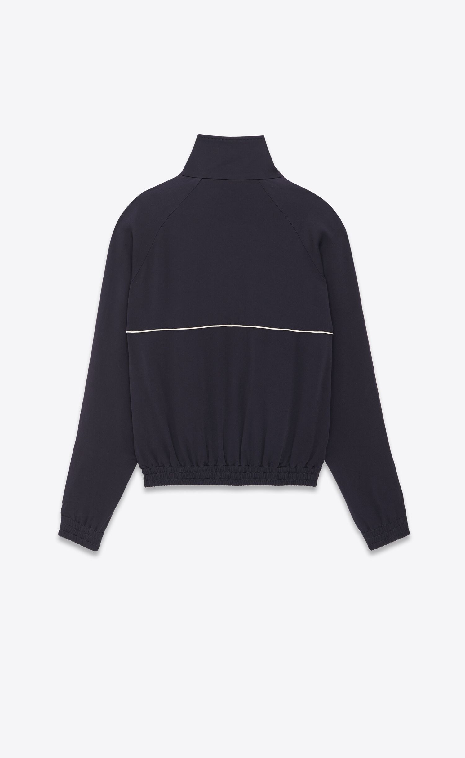 Saint Laurent Paris teddy jacket in satin crepe Size US M / EU 48-50 / 2 - 2 Thumbnail