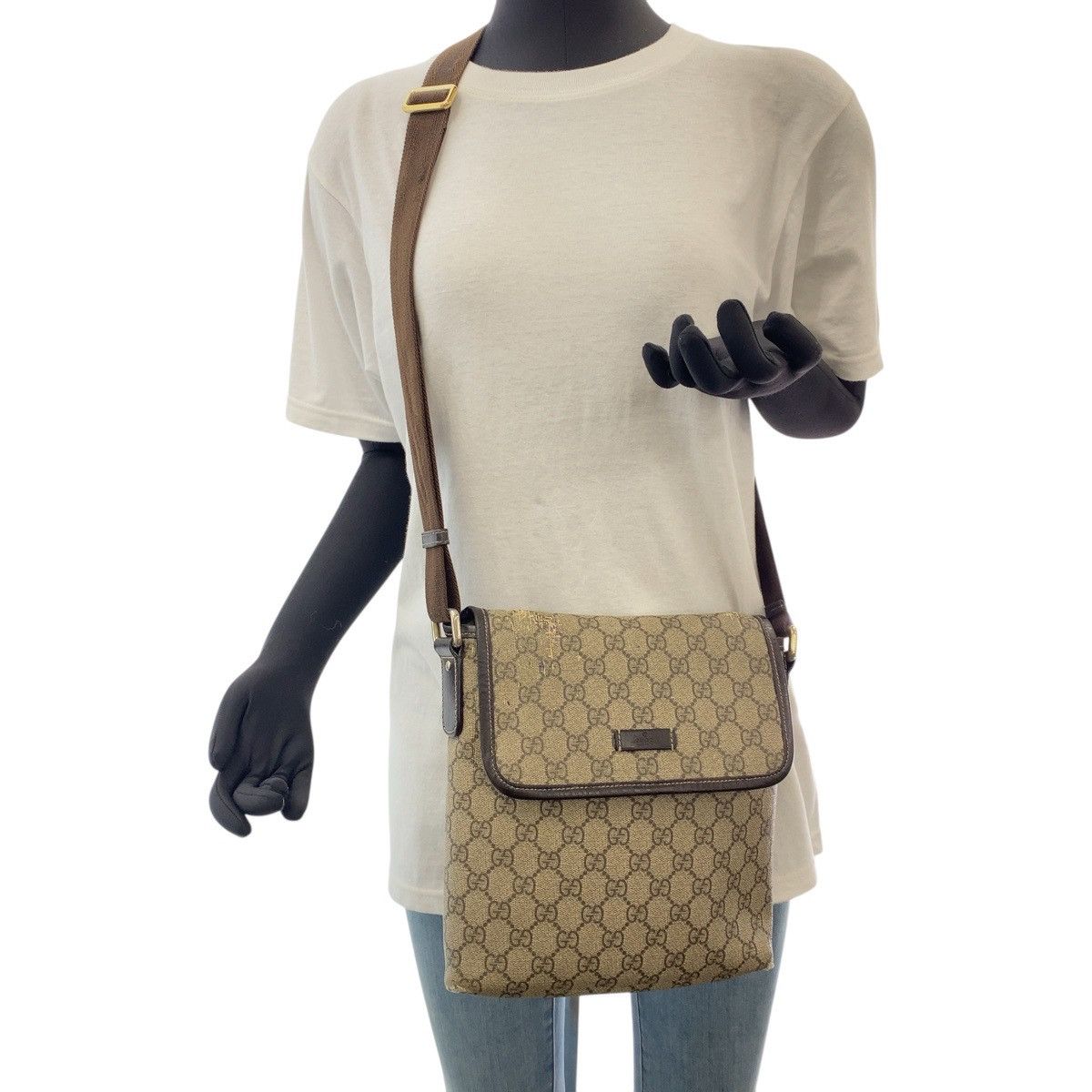 Gucci Gucci Gucci GG Supreme Canvas Shoulder Bag Canvas Crossbody Bag 223666 Size ONE SIZE - 7 Thumbnail