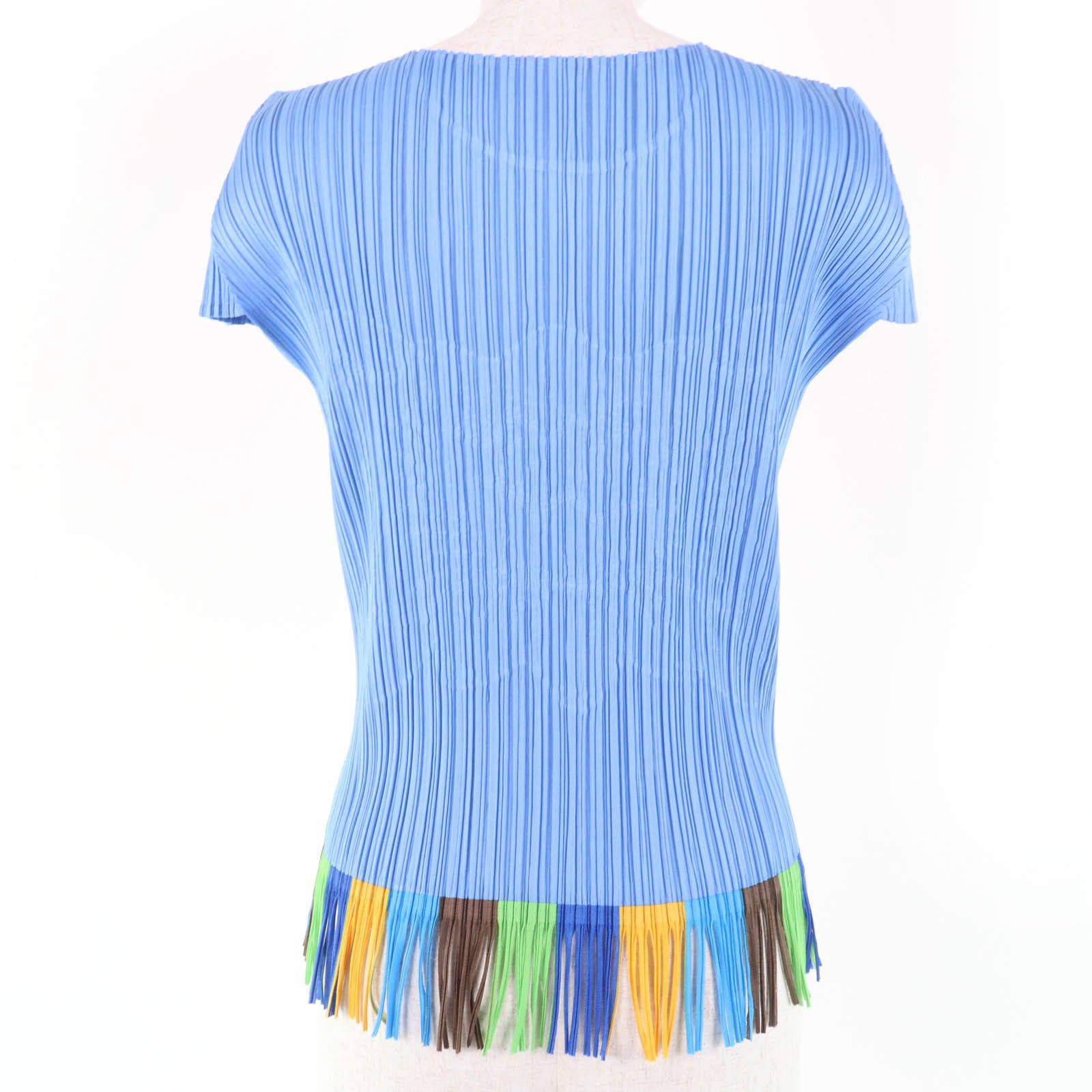 Issey Miyake Issey Miyake PLEATS PLEASE Tropical Flower with Fringe T-shirt Cotton T-Shirts PP91-JK572 DUTY FREE for USA Size ONE SIZE - 3 Thumbnail
