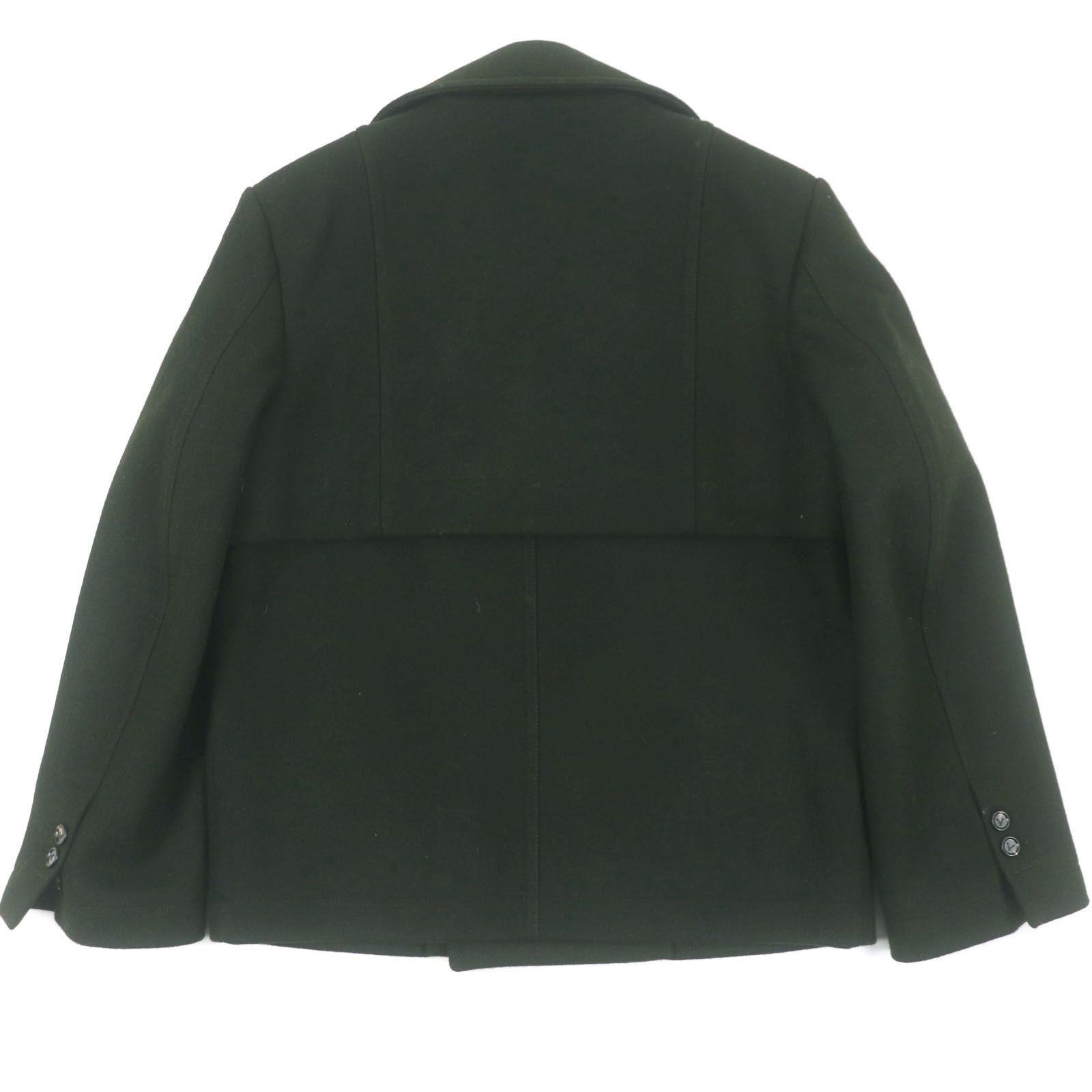 Bottega Veneta Bottega Veneta Bottega Veneta Pea Coat Wool Coat Leather Outerwear 756687 DUTY FREE for USA Size ONE SIZE - 3 Thumbnail