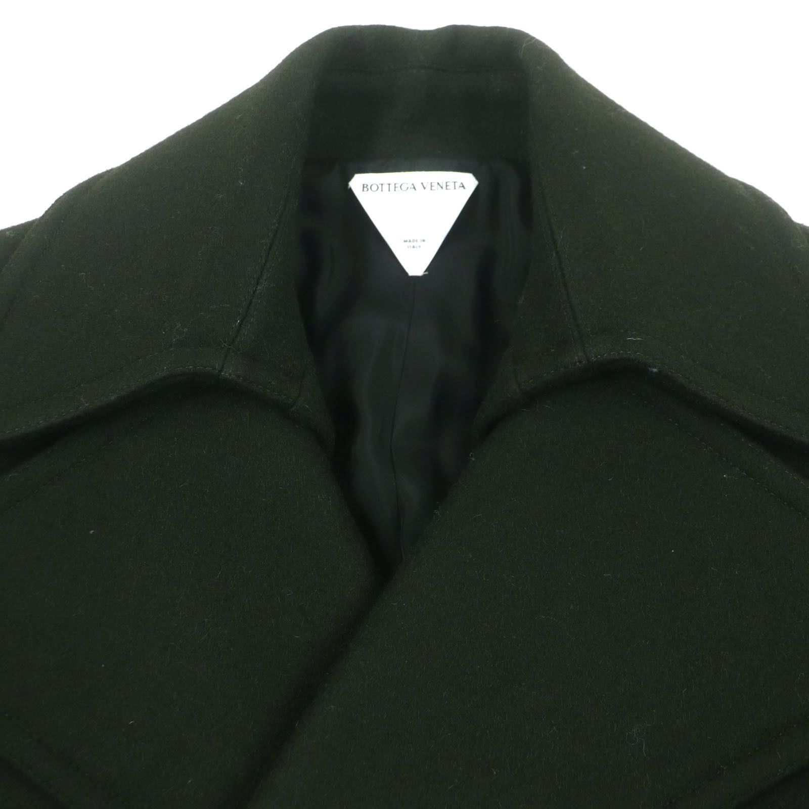 Bottega Veneta Bottega Veneta Bottega Veneta Pea Coat Wool Coat Leather Outerwear 756687 DUTY FREE for USA Size ONE SIZE - 2 Thumbnail
