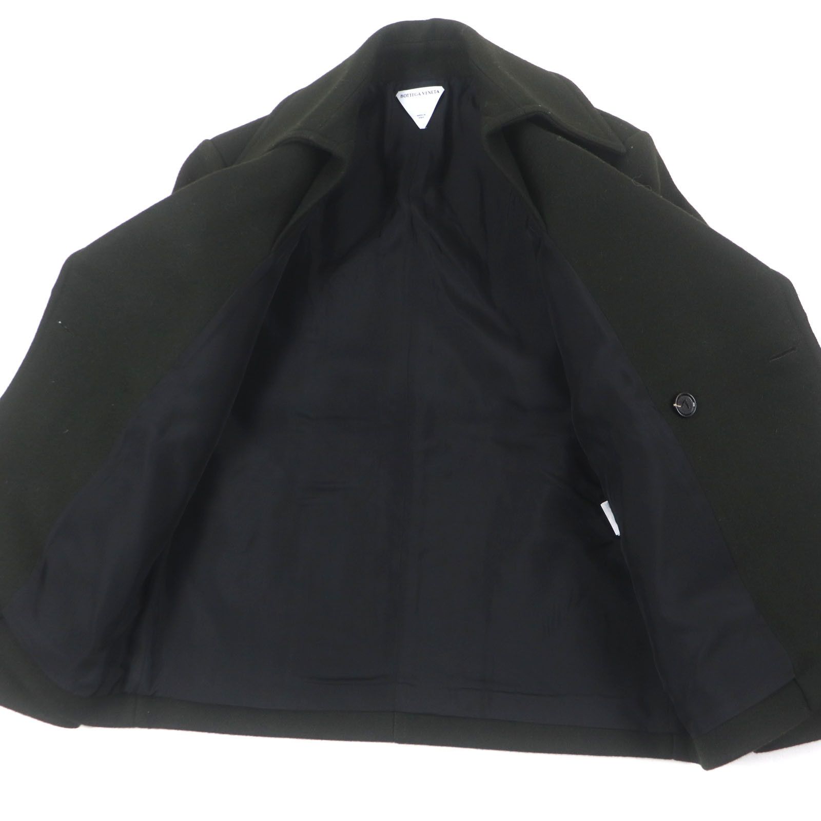 Bottega Veneta Bottega Veneta Bottega Veneta Pea Coat Wool Coat Leather Outerwear 756687 DUTY FREE for USA Size ONE SIZE - 5 Thumbnail