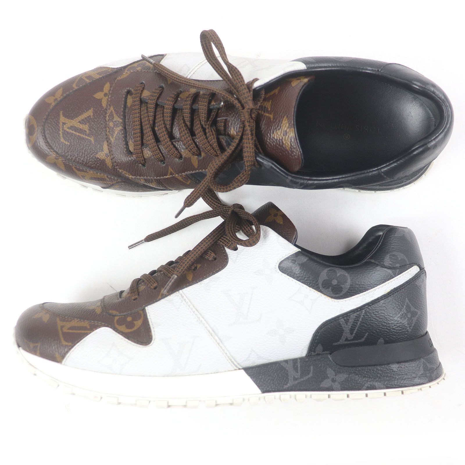 Louis Vuitton Louis Vuitton Louis Vuitton LV Runaway Line Monogram Leather Sneakers Leather Shoes Size ONE SIZE - 3 Thumbnail