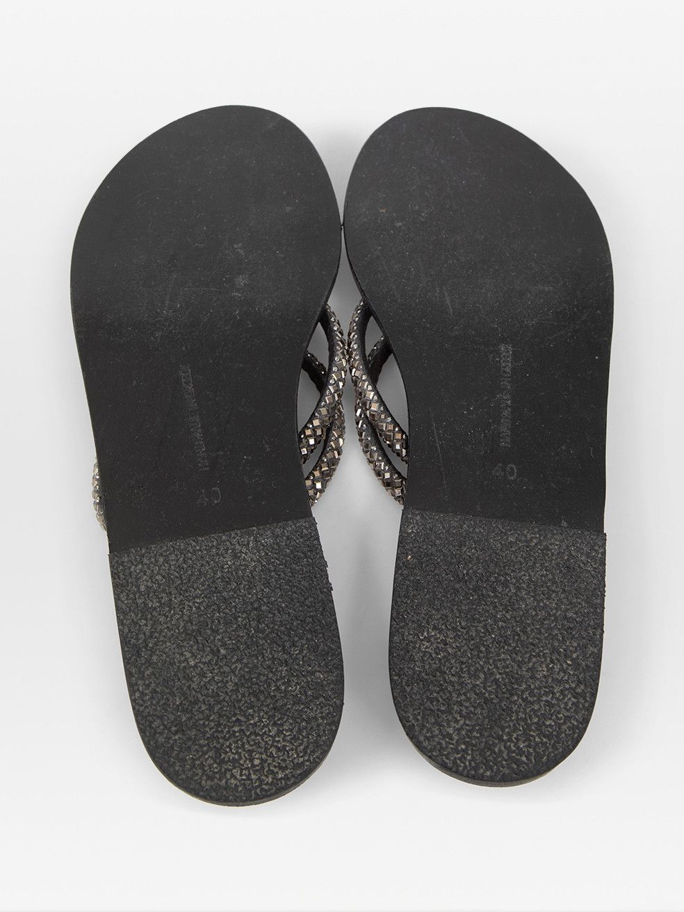 Ancient Greek Sandals Black Polytimi Sandals Size US 10 / IT 40 - 4 Thumbnail