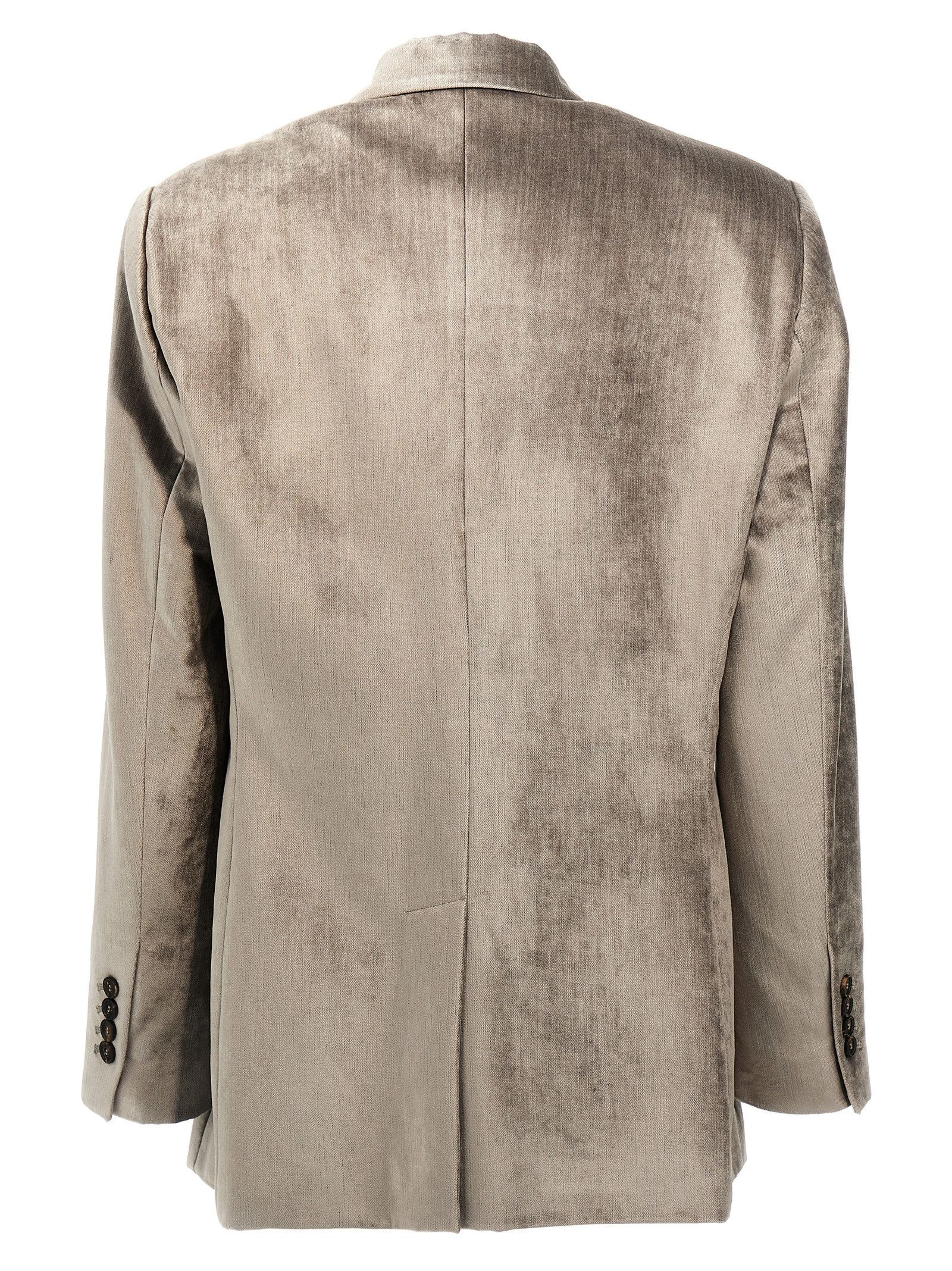 Brunello Cucinelli Single-breasted chenille blazer Size M / US 6-8 / IT 42-44 - 2 Thumbnail