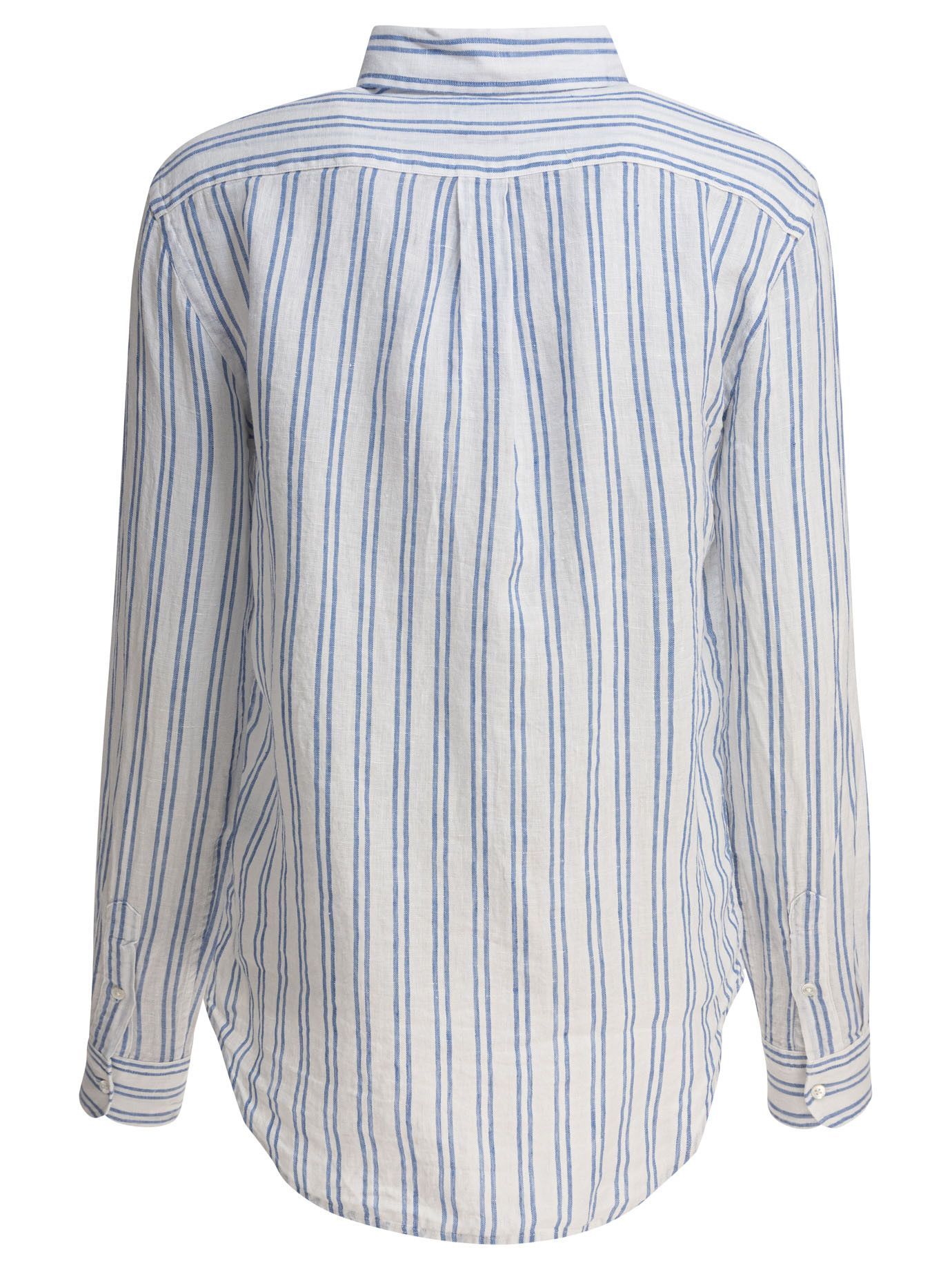Polo Ralph Lauren Classic-Fit Striped Linen Shirt Size L / US 10 / IT 46 - 2 Thumbnail