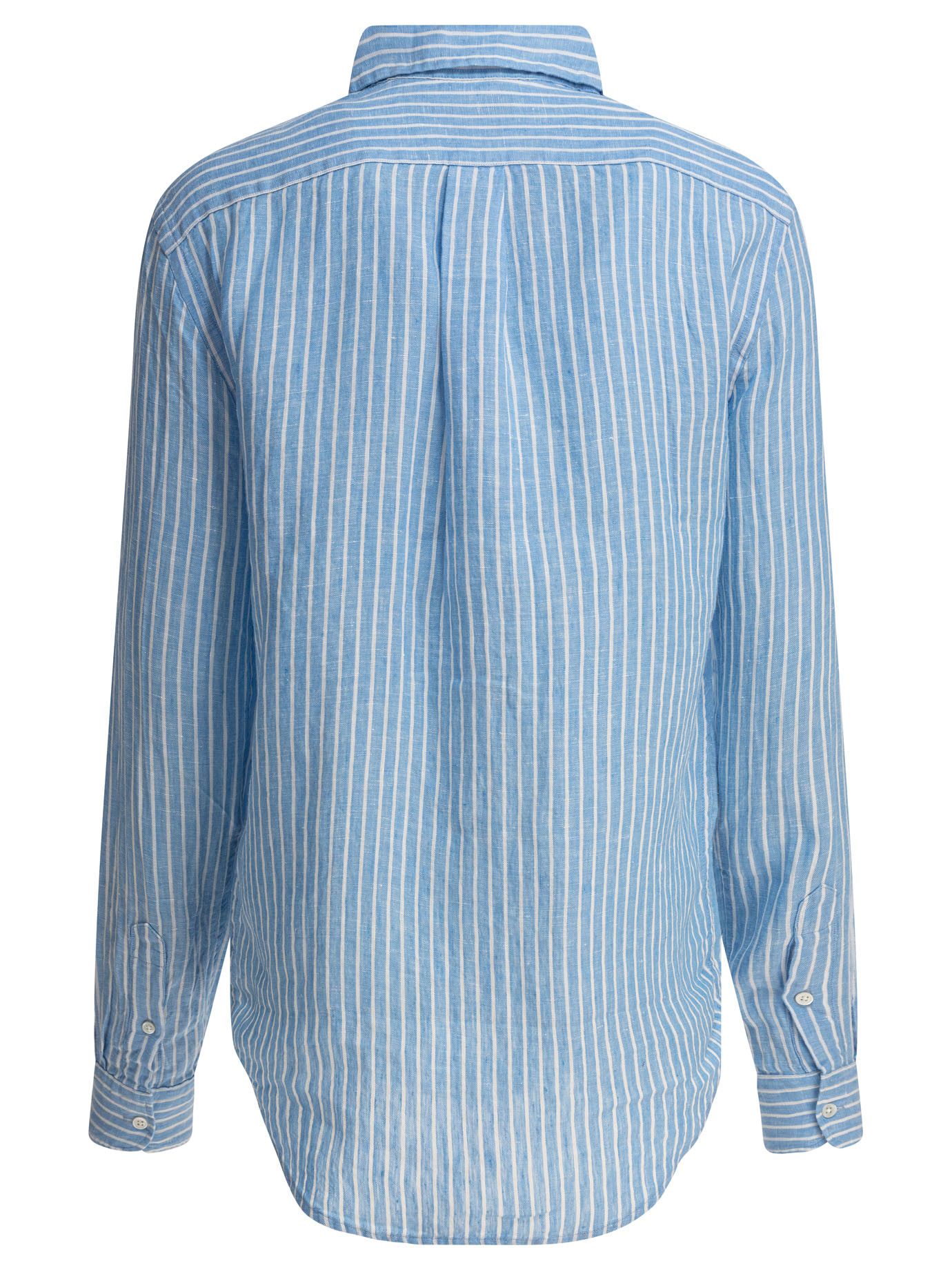 Polo Ralph Lauren Classic-Fit Striped Linen Shirt Size XS / US 0-2 / IT 36-38 - 2 Thumbnail