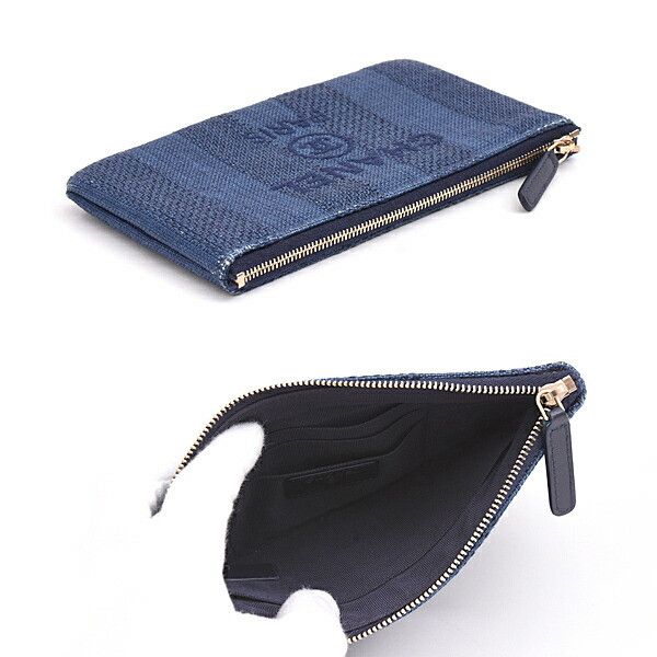 Chanel Chanel Chanel Deauville Logo Straw Clutch Natural Material Clutch Bag DUTY FREE for USA Size ONE SIZE - 3 Thumbnail