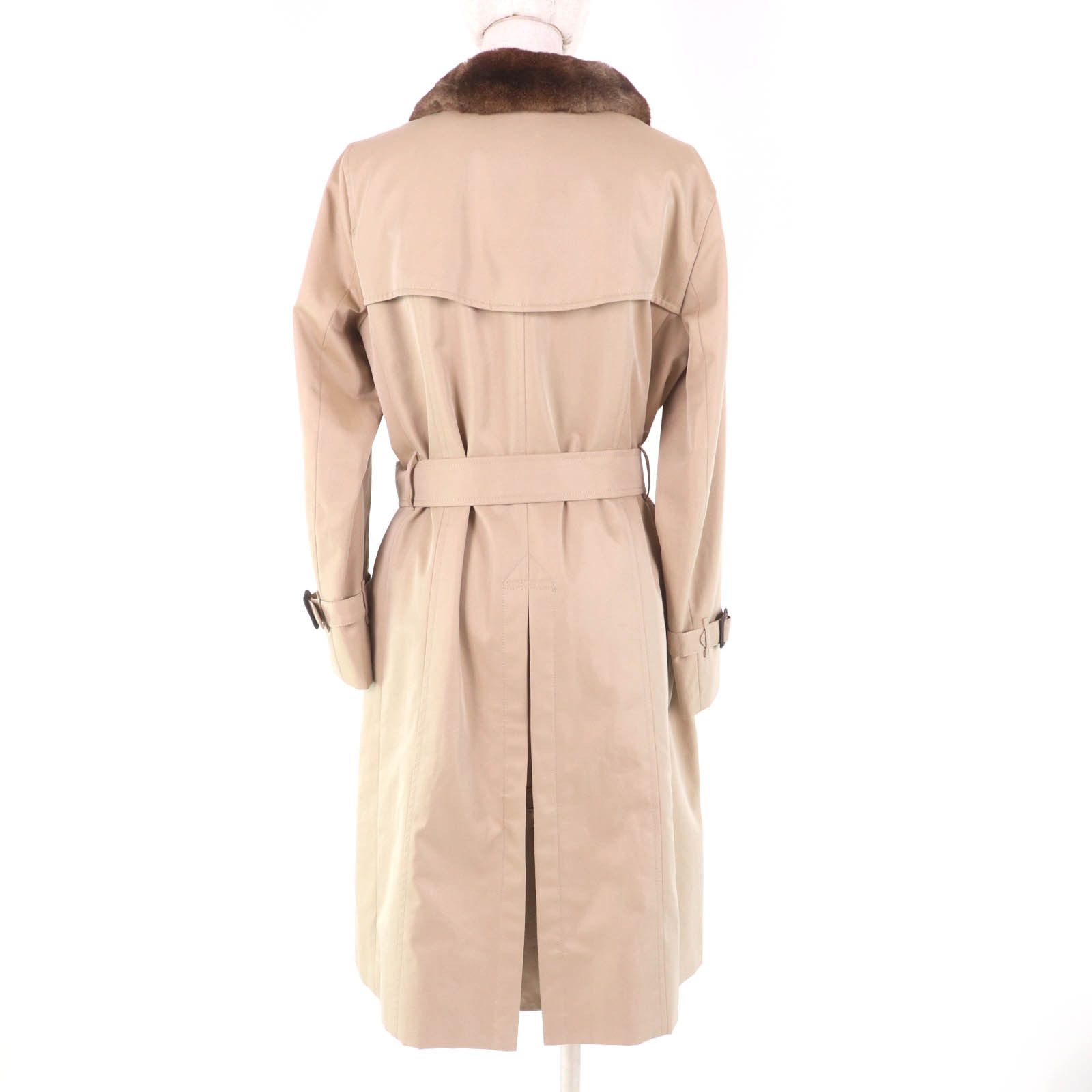 Burberry Burberry Burberry London Rex fur trench coat Natural Material Outerwear FD249-633-42 DUTY FREE for USA Size ONE SIZE - 3 Thumbnail