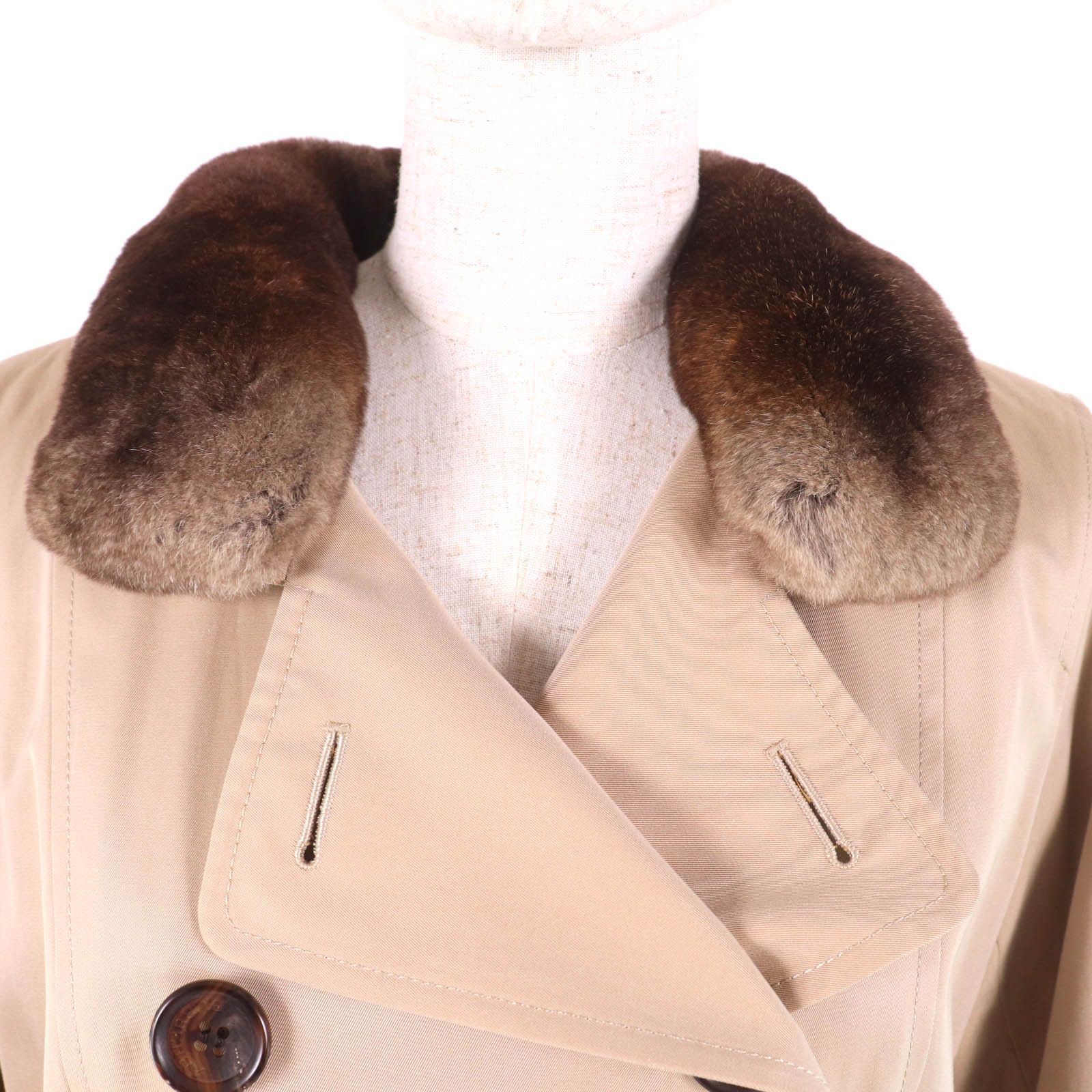 Burberry Burberry Burberry London Rex fur trench coat Natural Material Outerwear FD249-633-42 DUTY FREE for USA Size ONE SIZE - 4 Thumbnail