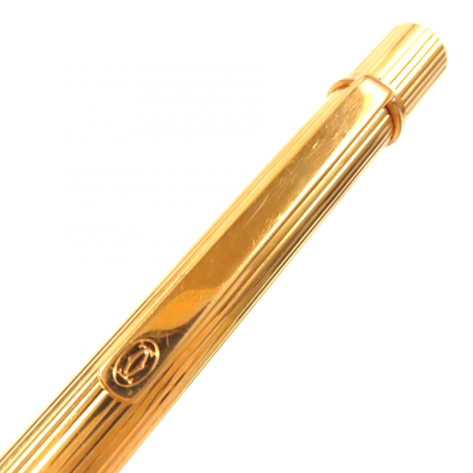 Cartier Cartier Cartier Must de Cartier Stripe Pattern Ballpoint Pen Metal Pen DUTY FREE for USA Size ONE SIZE - 5 Thumbnail