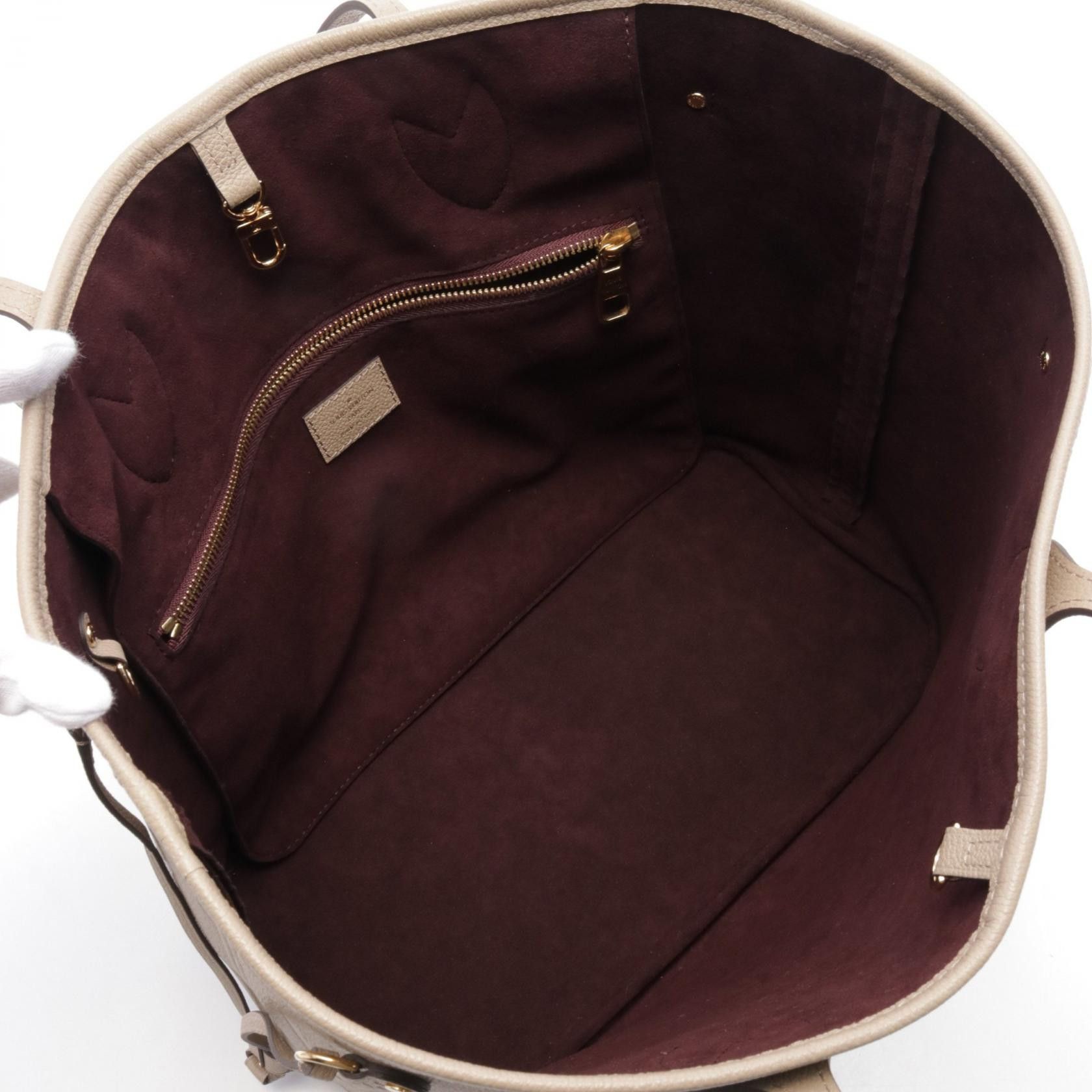 Louis Vuitton Louis Vuitton Louis Vuitton Neverfull MM Monogram Empreinte Tote Bag Leather Tote Bag M45686 Size ONE SIZE - 3 Thumbnail
