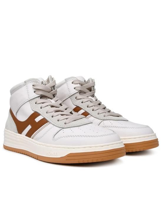 Hogan HOGAN Men Sneakers HXM6300EU40OEA641X Beige Size US 6 / EU 39 - 2 Thumbnail