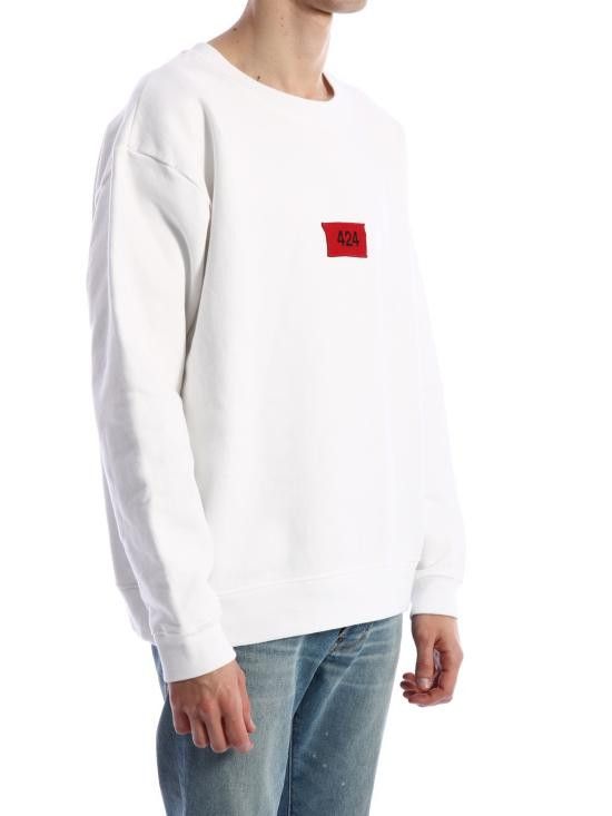 424 424 Men Sweater 0064 WHITE Size US M / EU 48-50 / 2 - 2 Thumbnail