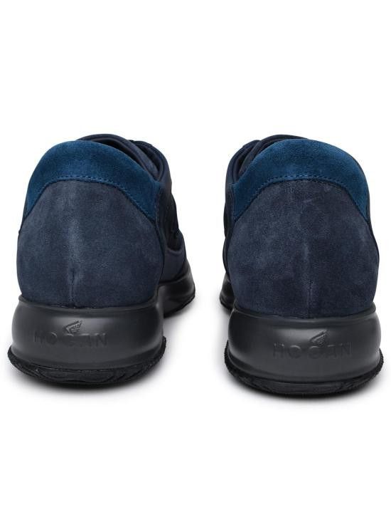 Hogan HOGAN Men Sneakers HXM00N0Q101QBW8P32 Blue Size US 5.5 / EU 38 - 4 Thumbnail