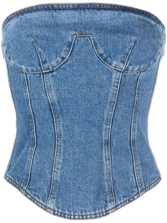 Magda Butrym MAGDA BUTRYM Women Tops 113723 BLUE Size S / US 4 / IT 40 - 2 Thumbnail