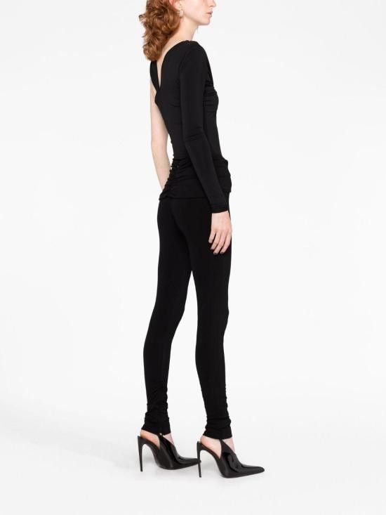 Magda Butrym MAGDA BUTRYM Women Straight Pants 213723 BLACK Size 26" / US 2 / IT 38 - 7 Thumbnail