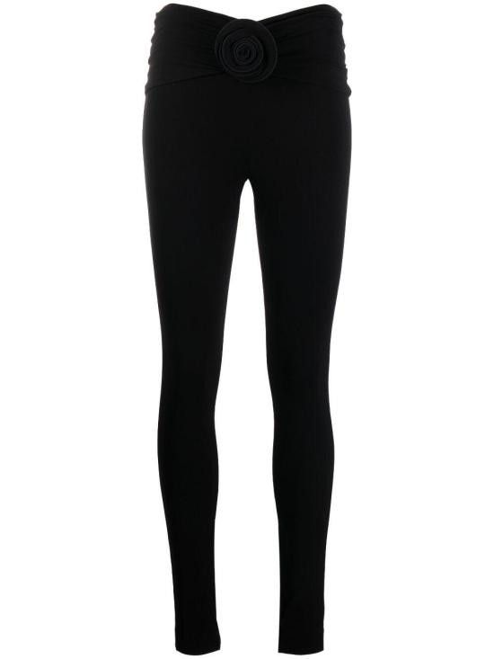 Magda Butrym MAGDA BUTRYM Women Straight Pants 213723 BLACK Size 27" / US 4 / IT 40 - 2 Thumbnail
