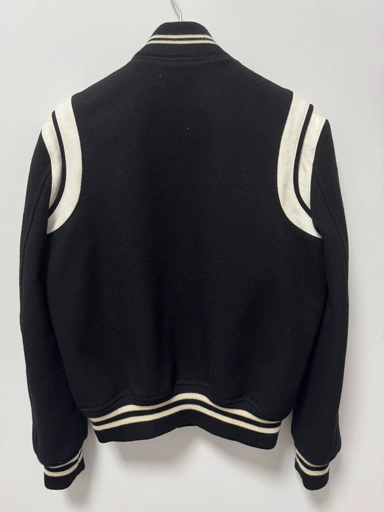 Saint Laurent Paris Saint Laurent Black and White Baseball Jacket Size US L / EU 52-54 / 3 - 2 Thumbnail
