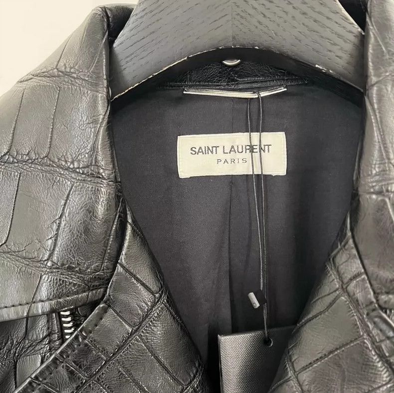 Saint Laurent Paris Saint Laurent Limited Edition Crocodile Leather Jacket Size US L / EU 52-54 / 3 - 4 Thumbnail