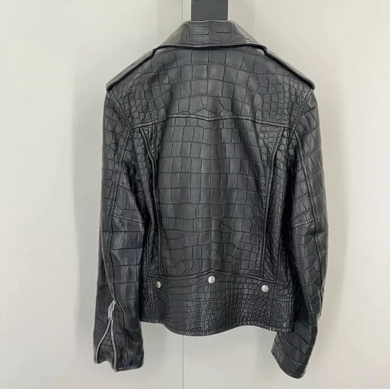 Saint Laurent Paris Saint Laurent Limited Edition Crocodile Leather Jacket Size US L / EU 52-54 / 3 - 3 Thumbnail