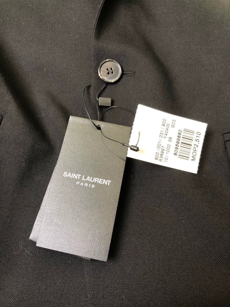 Saint Laurent Paris Saint Laurent Blazer with Tags and Spare Button Size US S / EU 44-46 / 1 - 5 Thumbnail