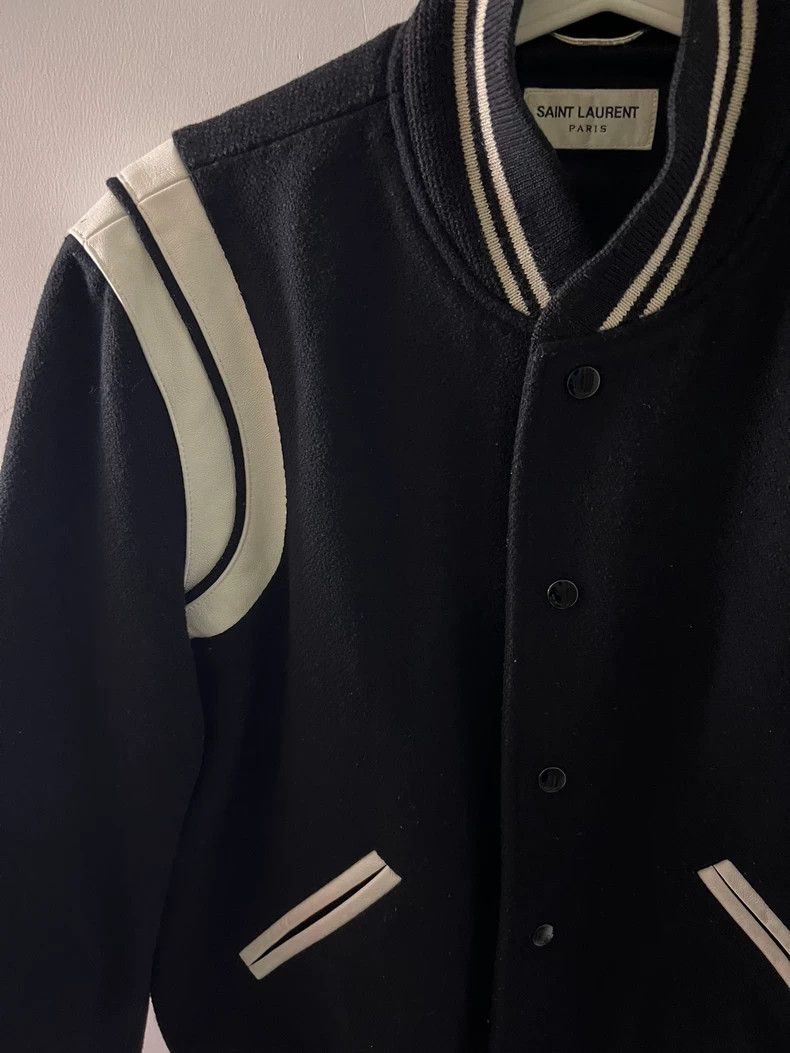 Saint Laurent Paris Saint Laurent Black Button-up Baseball Jacket Size US M / EU 48-50 / 2 - 3 Thumbnail