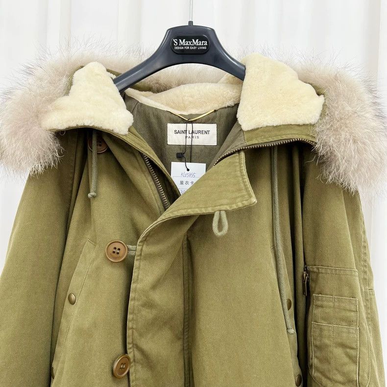 Saint Laurent Paris Saint Laurent Parka with Fur Collar Size US M / EU 48-50 / 2 - 3 Thumbnail