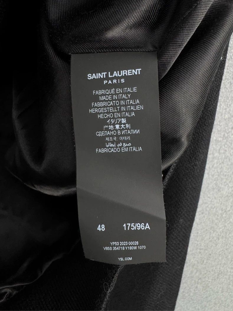 Saint Laurent Paris Saint Laurent Black and White Baseball Jacket Size US M / EU 48-50 / 2 - 4 Thumbnail