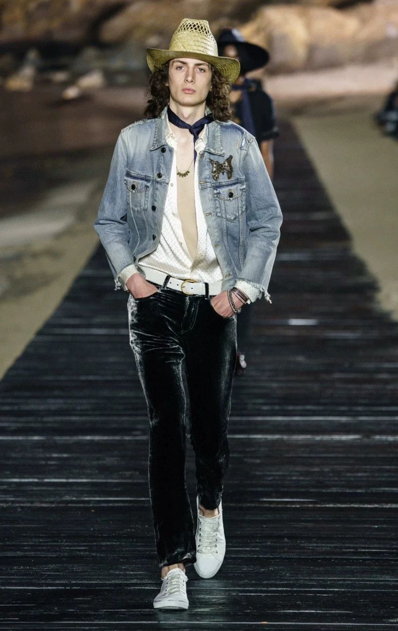 Saint Laurent Paris Saint Laurent Champagne Silk Studded Shirt Size US M / EU 48-50 / 2 - 6 Thumbnail