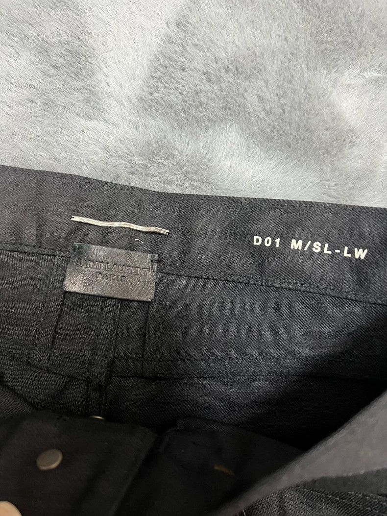 Saint Laurent Paris Saint Laurent Black Distressed Denim Pants Size 29 Size US 29 - 3 Thumbnail
