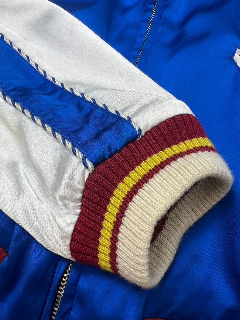 Saint Laurent Paris Saint Laurent Blue and White Satin Jacket Size US L / EU 52-54 / 3 - 3 Thumbnail