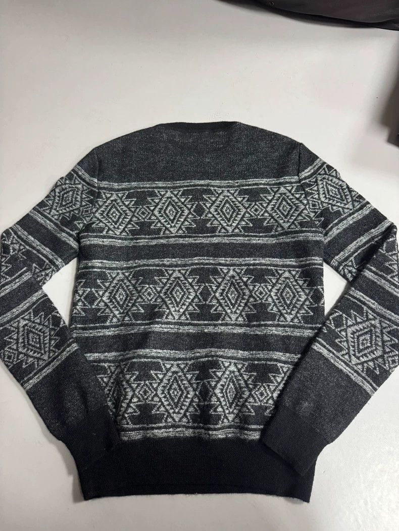 Saint Laurent Paris Gray Mohair Sweater with Pattern Size US XS / EU 42 / 0 - 3 Thumbnail