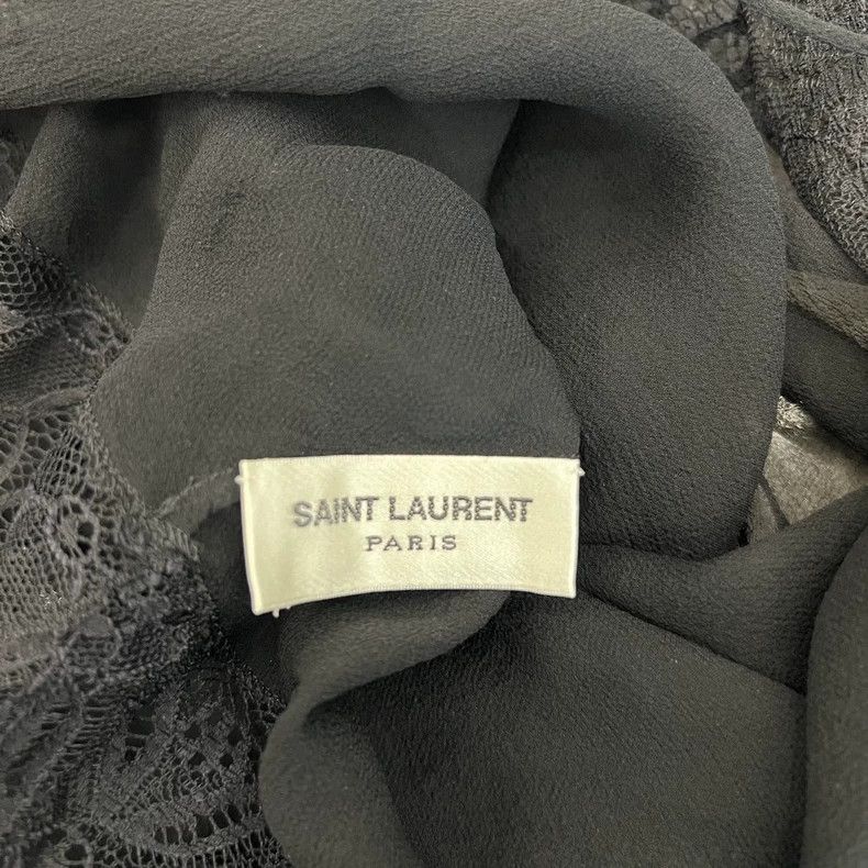 Yves Saint Laurent YSL Black Lace Cami Top with Tags Size US M / EU 48-50 / 2 - 3 Thumbnail