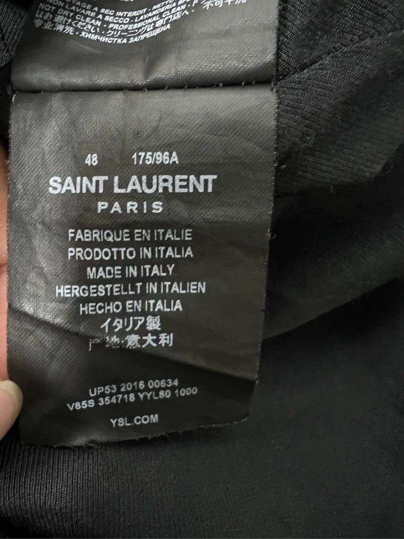 Saint Laurent Paris Saint Laurent Black and White Baseball Jacket Size US M / EU 48-50 / 2 - 4 Thumbnail
